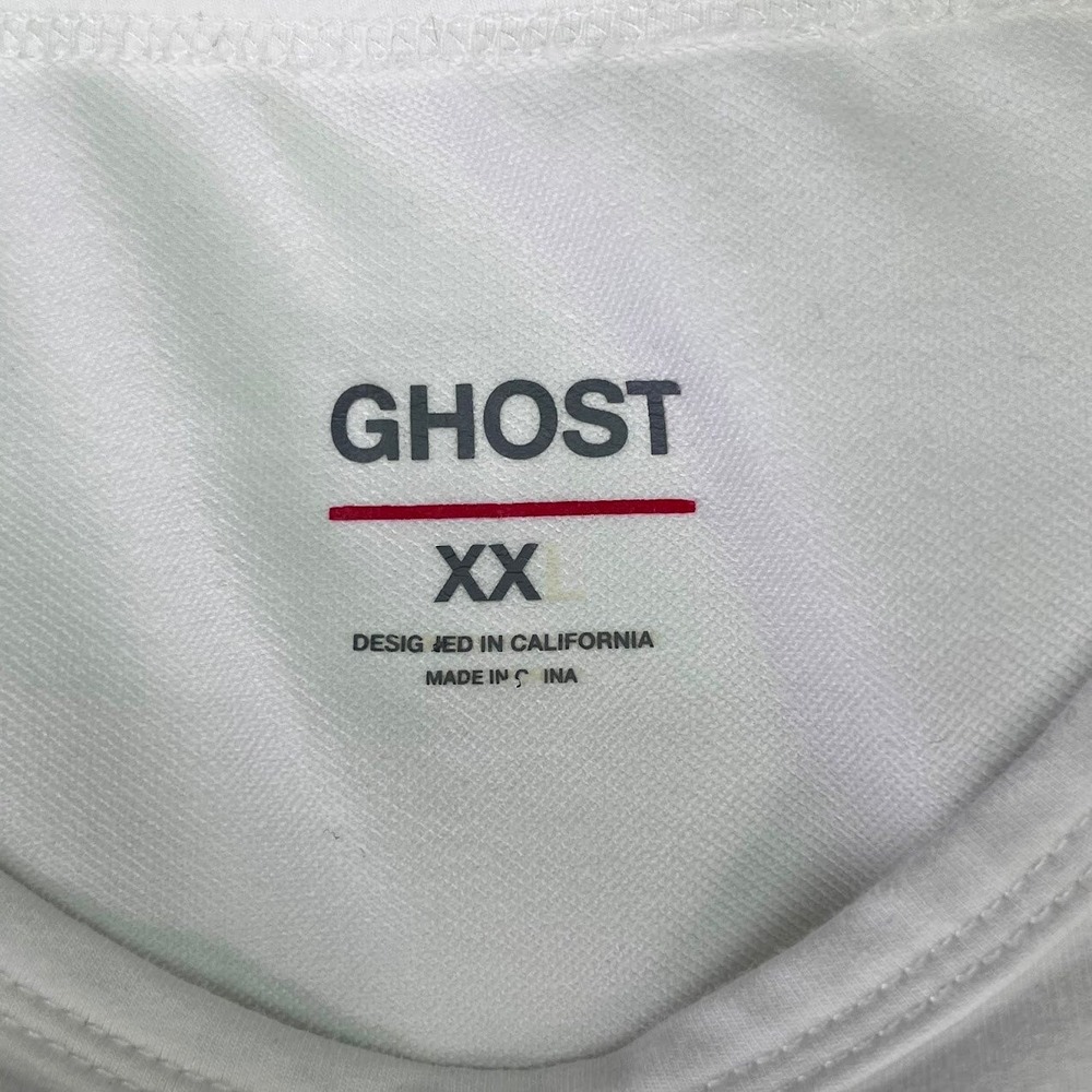 Ghost Golf Mens White Performance Short Sleeve Logo T-Shirt Size XXL - Picture 12 of 13